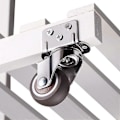 Miniatyrbillede 5 af 5: Svingbare hjul, 4 stk Gummi Svingbare hjul, Hjul Trolley Møbelhjul, Pu Heavy Duty Dobbelt Leje Hjul, Til Kaffebord, Skab, Arbejdsbænk