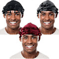 Miniatyrbilde 2 av 5: Turban for Menn Silke Satinforet Lue Twist Hodeinnpakninger Elastisk Ferdigknytt Beniee B
