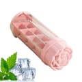 Silikonisform med lock, multifunktionell köksfrysform Pinks
