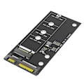 Pikkukuva 1 / 5: M.2 NGFF - SATA -sovitinkortti B-avain/B & M -avain SSD (Ei M.2 NVME:lle)