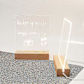 Miniatyrbilde 4 av 5: LED Akryl DIY Melding Nattlys Skrivebords Lysende Memo Notattavle