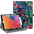 Miniatyrbillede 1 af 5: Wekity Cover til iPad 10.2 9. generation 2021 - [Hjørnebeskyttelse] Multi-vinkel Visningsstativ Cover med Lomme og Pen Holder