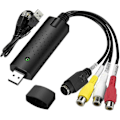 Miniatyrbillede 1 af 5: VHS til Digital Konverter, Video Capture Card USB 2.0 Audio Video Capture Card Enhed Gammel VHS Mini DV Hi8 DVD VCR til Digital Konverter til Mac, PC Support