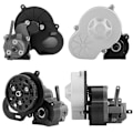 Miniatyrbilde 2 av 5: Komplett girkasse i metall med Dig Gear 1 Hastighet for 1/10 RC Crawler Bil Axial SCX10 AX