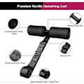 Miniatyrbillede 3 af 5: Leg Curl Maskine Justerbare Nordiske Curl Stropper til Sit-ups Fitnessudstyr Squats Ben Mave Core Træning Hjemme Fitnesscenter Træning