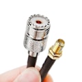 Pikkukuva 4 / 5: SMA Naaras - UHF SO239 PL259 Naaras RG58 Pigtail-kaapeli RF Koaksiaalikaapelikokoonpano