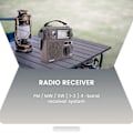 Miniatyrbilde 2 av 5: TECSUN GR-88P Digital Radiomottaker Nødlysradio Dynamoradio med Innebygd Høyttaler Manuell