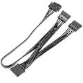 Pikkukuva 3 / 5: 5-nastainen 3-porttinen SATA-oheisvirtalähdekaapeli modulaariseen PSU:hun