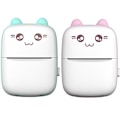 Miniatyrbilde 2 av 5: Minifotoprinter, termisk etikettprinter med USB-lading, bærbar Bluetooth (hvit-rosa)