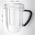 Miniatyrbillede 2 af 5: Erstatnings 30 Ounce Kop Krukke til Nutribullet RX 1700W NB-301,N17-1001