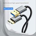 Pikkukuva 3 / 5: Ulkoinen kiintolevyn kaapeli USB Micro-B HDD-kaapeli Micro-B-datakaapeli SSD Sata -kaapeli kiintolevylle Micro-B USB3.0, 0,5M