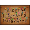 Stranger Theme Luminous Letter String Light Flanellfiltar i olika storlekar 150*200