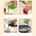 Miniatyrbillede 3 af 5: Easy Grips Salatdressing Shaker Dispenser Lækagesikker Beholder Flaske Universal Sauce Mixer med Skalaer Køkken GadgetB