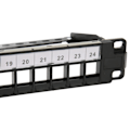 Miniatyrbilde 4 av 8: CAT5e Patch Panel 24 Porter Anti Interferens Stabil Polert Metall CAT6 Rackmonterings Panel for 19 Tommers Rackskap
