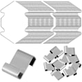Miniatyrbillede 1 af 4: Drivhus Glasklemmer 304 Rustfrit Stål Klemme W/Z Type til Drivhus Polycarbonat Glas (100stk)