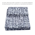 Pikkukuva 1 / 2: 100% Luonnollinen Puuvilla Printti 3 Osainen Peittoliinasetti Vetoketjulla 13070# Maji US-Queen