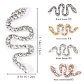 Miniatyrbild 2 av 5: Nagelcharms, för akrylnaglar, strass orm nagelcharms