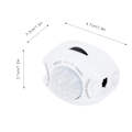 Miniatyrbillede 1 af 2: Intelligent Sensor Infrarød Menneskekropsbevægelsessensor Switch Lys til Hjemmet