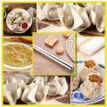 Miniatyrbillede 8 af 8: Rullepind bageværktøj trykstang rullende dumpling hud