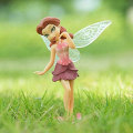 Miniatyrbillede 7 af 8: 6 stk. sæt miniature fe figurer tilbehør, blomsterpotte