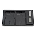 Miniatyrbillede 7 af 8: LCD dobbelt USB-oplader med TypeC-interface til LPE6-modelkamera-batterioplader