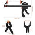 Miniatyrbild 7 av 8: 8-pack F-klämmor Clips Set, Enhandsgrepp Snabbspännare