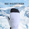 Miniatyrbillede 3 af 5: Hvide handsker Single board skihandsker Fem finger varm touch screen Vandtætte skihandsker