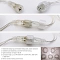 Pikkukuva 3 / 5: LED-jääpuikkonauhavalot, 16,4 jalkaa 216 LED-verho tähtivalot