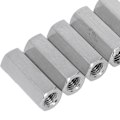 Miniatyrbillede 5 af 8: 5 stk. Hex Koblingsmøtrikker 304 Rustfrit Stål Gevindforbindelsesmøtrik til Bolt Stud Maskinskruer
