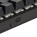 Miniatyrbild 5 av 8: Speltangentbord USB 68 tangenter Blå brytare N Key Rollover 10 RGB-bakgrundsbelysningslägen Trådbundet tangentbord för stationär bärbar dator Svart Blå