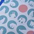 Miniatyrbillede 5 af 5: Bomulds Baby Seng Hængende Taske Multifunktionel Vugge Opbevaringspose Ble Opbevaringsarrangør (Grøn Isbjørn)