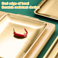 Miniatyrbillede 3 af 5: Rustfrit stålplade Rektangulær plade Kunsthåndværk dekoration