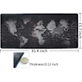 Miniatyrbild 2 av 7: Mouse Mat Non-Slip Mousepad Rubber Base and Stitched Edges for Game Players, Office, Study, Aurora Light Pattern