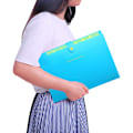 Miniatyrbillede 4 af 7: Accordian File Organizer, Udvidbare mapper med lommer,