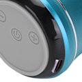 Miniatyrbild 4 av 8: Mini Bluetooth-högtalare IP67 Vattentät Automatisk Anslutning Bärbar Trådlös Högtalare med Basradiator för Duschrum Cykel Bil Blå