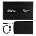 Miniatyrbild 2 av 2: w25ab30 USB3.0 2.5-tums HDD-kapsling SATA Aluminiumlegering Mobil Hårddiskbox HDD-fodral (Svart)