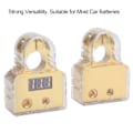 Miniatyrbilde 6 av 8: Bilbatteri Terminaltilkoblingssett med Digital Voltmeter Display Stardand 0/4/8/10 AWG GaugeGold
