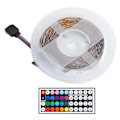 Miniatyrbild 2 av 7: Vattentät RGB LED-strip för oändliga designmöjligheter, dubbla utgångar RGB-kontroller säkerställer dynamisk belysning, manuell 44-knapps fjärrkontroll,