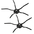 Pikkukuva 8 / 10: 2 kpl sivuharjakorvausosaa XIAOMI Roborock S6 S5 E35 E2 -pyyhkäisyrobotille, musta