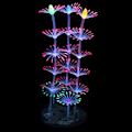 Miniatyrbillede 4 af 5: Glødende fisketank dekorationer planter, 4 stk. glød akvarium
