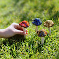 Miniatyrbillede 2 af 7: Danmu Havedekor, 4 stk. (Tilfældig farve) Keramiske svampe til
