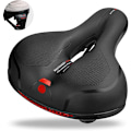Miniatyrbillede 1 af 7: Cykelsadel, memory foam gel cykelsadel, ergonomisk hul sadel, vandtæt og åndbar sadel til mænd og kvinder