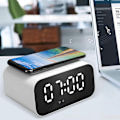 Miniatyrbild 4 av 5: 3 i 1 Digital väckarklocka Trådlös laddning, LED-laddare Högtalare, Bluetooth-högtalare med LED-display, Klockalarm Powerbank Högtalare för hemmet,