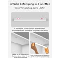 Miniatyrbillede 5 af 5: Under-Unit Lys Køkken LED Skrivebordslampe Lysstrimmel Batteri med Magnet, Justerbar USB Batteridrevet Lys til Skabsbelysning