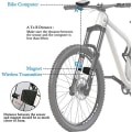 Miniatyrbillede 6 af 7: Vandafvisende og trådløs cykelcomputer til cykler