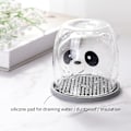 Miniatyrbild 6 av 7: Söta muggar Dubbelväggig glas Panda Mugg Klar Kaffe Mugg Mjölkkopp