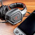 Miniatyrbild 3 av 9: Gamingheadset 3,5 mm stereoljud, ergonomisk design, mjuka minnesöronkåpor, brusreducerande mikrofon, over ear-gaminghörlurar för nya Xbox One/PC/Mac