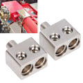 Miniatyrbillede 1 af 8: 2 stk. Bil Audio Forstærker Dobbelt 1/0 Gauge til 1/0 Gauge Amp Indgang Reducere Udladningsflaske 1,2 Ren Kobber Splitter