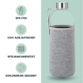 Miniatyrbilde 2 av 5: noma noma® Glassflaske 1l med Neoprenhylse | Drikkeflaske av