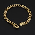 Miniatyrbild 3 av 5: Hundhalsband i Kedja, Hundmodeaccessoarer, Starkt Kubanskt Kedjehalsband i Rostfritt Stål, Metallhalsband för Promenader, Lämpligt för Pojkar Flickor Stora H
